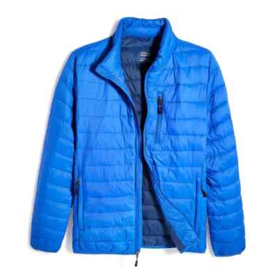 CLUB ROOM Jacket Men's Quilted Packable Puffer Jacket, Blue, XXL