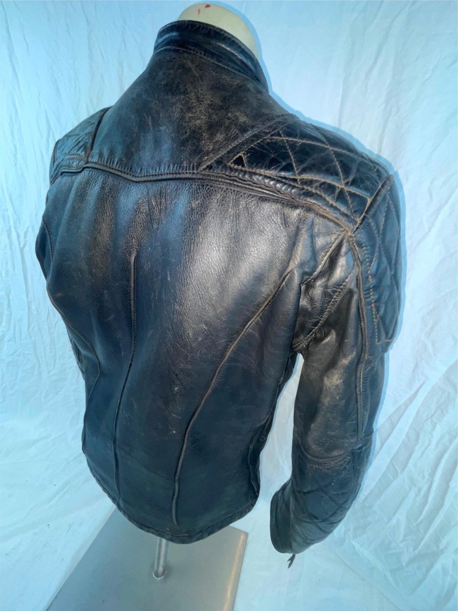 VTG 50s 60s MENS 40 LANGLITZ CASCADE LEATHER MOTORCYCLE CAFE