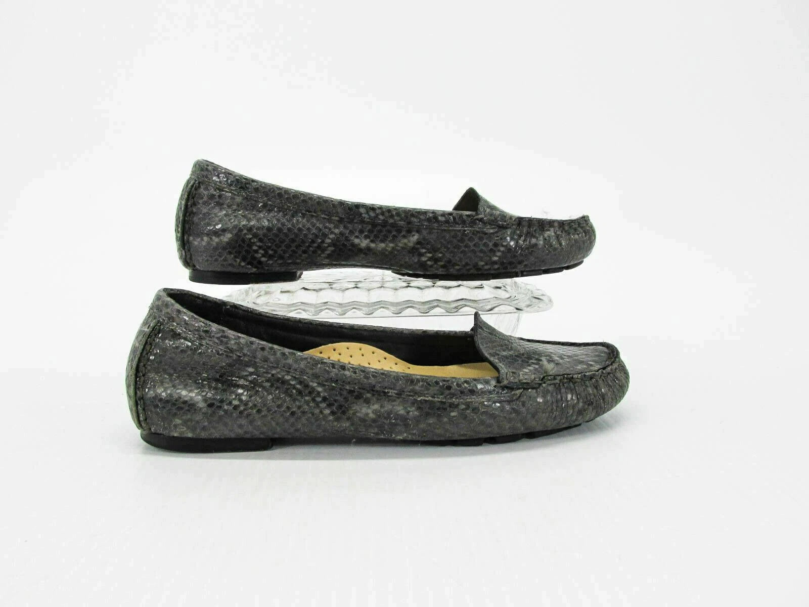 NIKE Scarpe donna Cole Haan Air taglia 7 5 mocassino in pelle grigio slip on piatto us