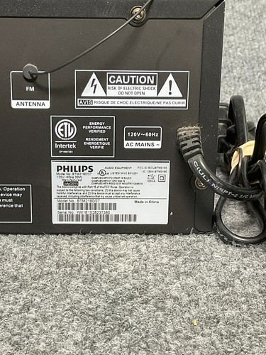 Philips Micro Music System BTM2180 W/ Speakers Pair Bluetooth/ MP3/USB Direct - Picture 14 of 16
