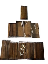 10 Pcs, Defective Pale Moon Ebony Headplates 8x 4x 1/8 Wood Blanks Tonewood