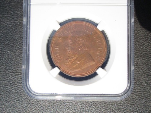 1898 Südafrika 1 Penny, NGC MS 63 RB - Bild 2 von 3