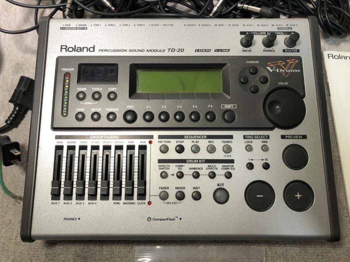 美品 Roland TD-20 音源 モジュール ① Roland TD-20 V-Drums Percussion Sound Module | eBay