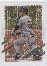 2021 Topps Holiday WalMart Mega Box Christian Yelich #HW61 0i7t