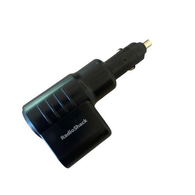 Radio Shack 270-1525A 2-Outlet 12V Plug Adapter Cigarette Lighter Splitter VTG