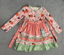 Matilda Jane Joanna Gaines Collection - Sweet Clementine Dress With Apron Size 4