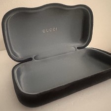 Gucci Scalloped Edge Clamshell Sunglasses Cas...