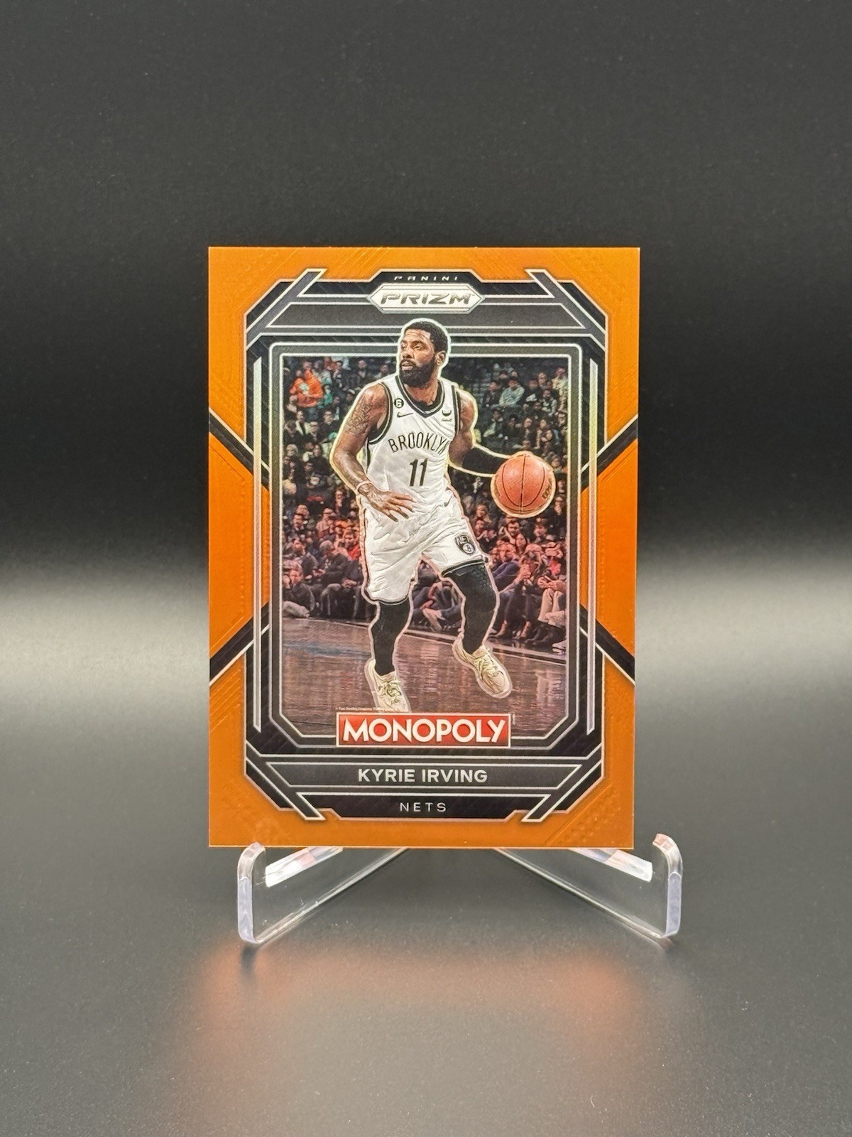 2022-23 Panini Prizm Monopoly Kyrie Irving #8 ORANGE PRIZM /124