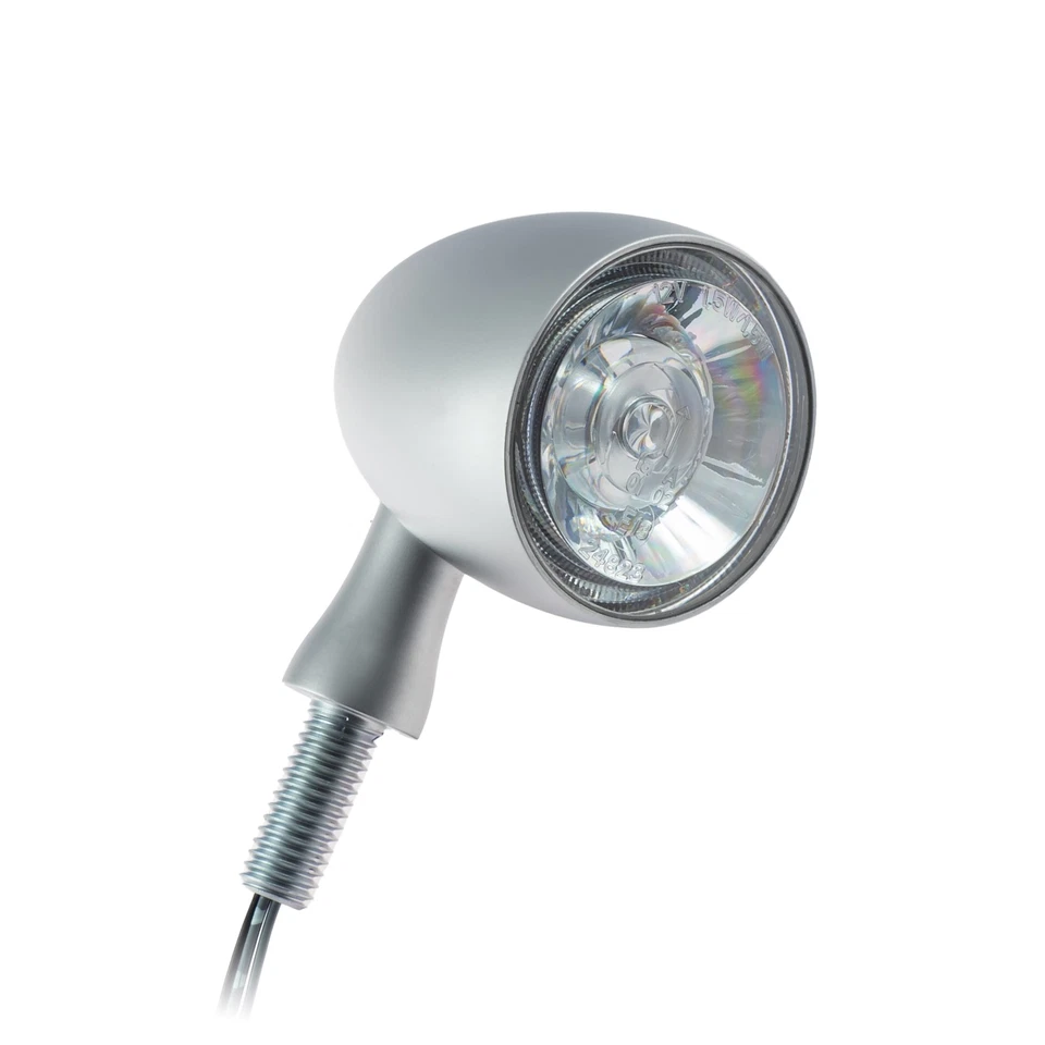 Kellermann Bullet 1000 PL white LED Blinker mit Positionslicht chrome vorne beid - Bild 2 von 3