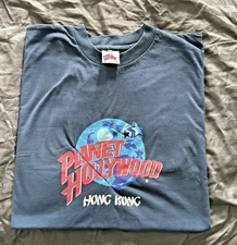 VINTAGE (90's) Planet Hollywood Hong Kong Blue T-Shirt Adult XXL NEW/NEVER WORN