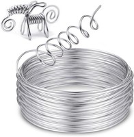 Basteldraht 3Mm X 10M Silberdraht Aluminiumdraht Weich Biegsam FüR Schmuck Diy