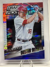 2014 Panini Prizm Draft Picks Dustin DeMuth #52 Red White & Blue Pulsar Prizm RC