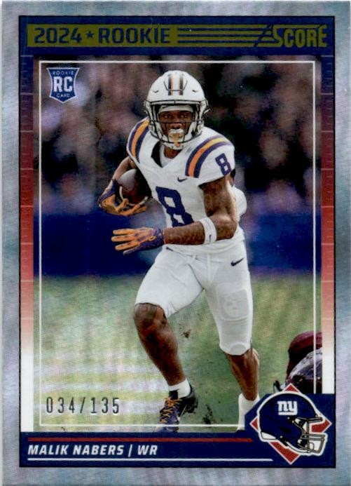2024 Score #306 Malik Nabers Circular #/135 New York Giants