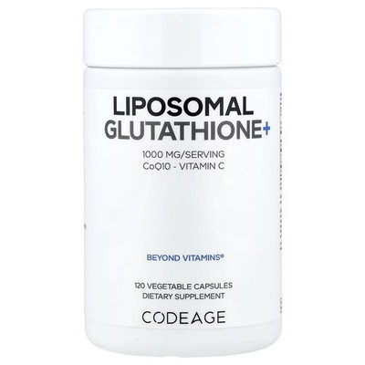 2 X Codeage, Liposomal Glutathione+, 120 Vegetable Capsules-Worldwide