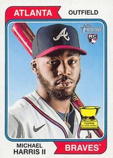 Michael Harris II 2023 Topps Heritage Baseball card Base #30 Atlanta Braves
