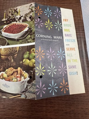 Vintage Corning Ware Blue Cornflower Booklet Pamphlet Recipes
