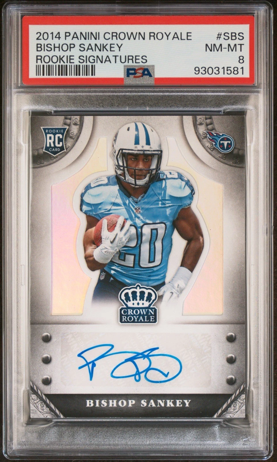 Bishop Sankey Panini Crown Royale Rookie Signatures #SBS Base