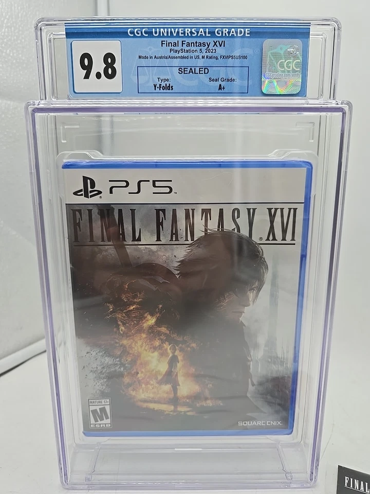 Final Fantasy XVI White Label CGC 9.8 A+ PS5 Sealed Graded Uncirculated + BONUS - Image 2 of 4