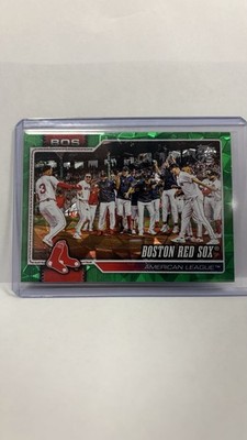 2026 Topps Series 1 Boston Red Sox Team Card /99 Green Diamante #198