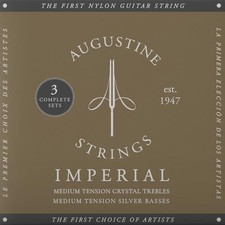 Augustine Imperial Red 3-Pack Medium Tension Nylon Guitar Strings