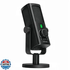 FIFINE USB-Podcast-Condenser-Microphone for Studio-Recording/Computer-Streami