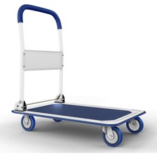 Upgraded Foldable Push Cart Dolly | Heavy Duty Space Saving Collapsible |