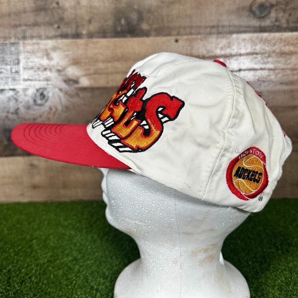 De colección Houston Rockets NBA Baloncesto Snapback Graffiti Gorra TWILL 90s Raro Foto 3 de 4