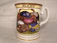 James Sadler Classic Collection Gilded Rugby Mug Cup Tankard Fan Gift