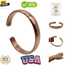 Hand Forged 100 Copper Bracelet. Made with Solid and High Gauge Pure Copper.