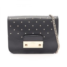 Borsa a tracolla FURLA Metropolis Mini borchie catena pelle nera G6400