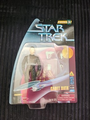 ''STAR TREK 5 INCH WARP FACTOR 3 FIGUR CADET DATA OVP''