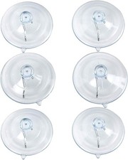 Suction Cup Hooks 2.5 Inches Suction Cup Hook for Window Glass Wall 6 Packs 
