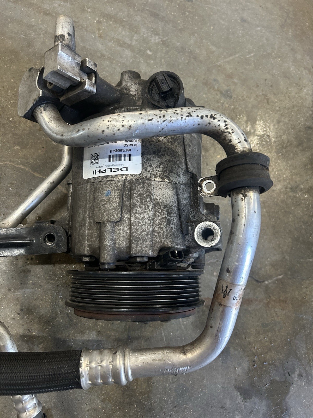 14-17 Maserati Ghibli SQ4 3.0L AC A/C Air Conditioning Compressor OEM