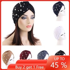 Indian Women Muslim Chemo Cap Hijab Beanies Hair Loss Hat Headwrap Cancer Bonnet