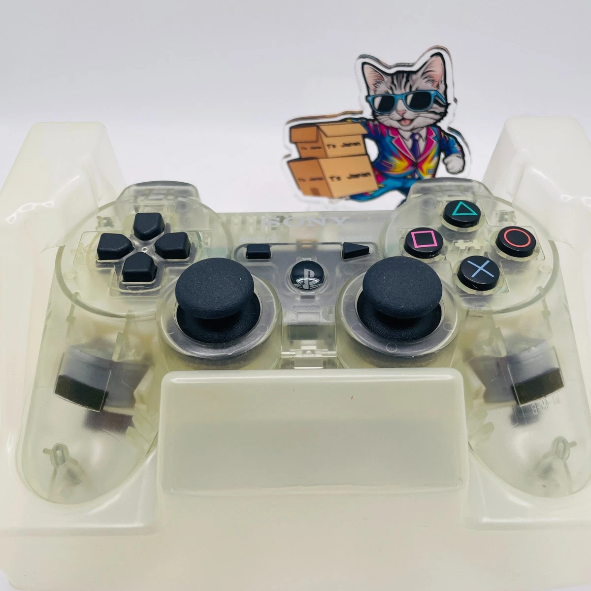 Manette PS3 Dualshock Transparente Sony - Occasion Fonctionnelle - Quelques Marques D'usure