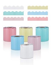VEVOR Bulletin Board Borders 6 Rolls 32.8 Ft Rolled Scalloped Border Trim School