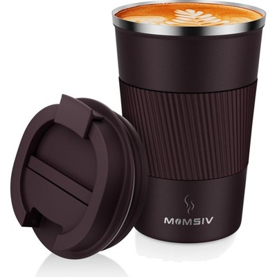 Kaffeetasse für unterwegs, auslaufsicher, vakuumisoliert, 380 ml