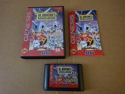 1993 Dr. Robotnik's Mean Bean Machine Sega Genesis Video Game CIB Tested Auth