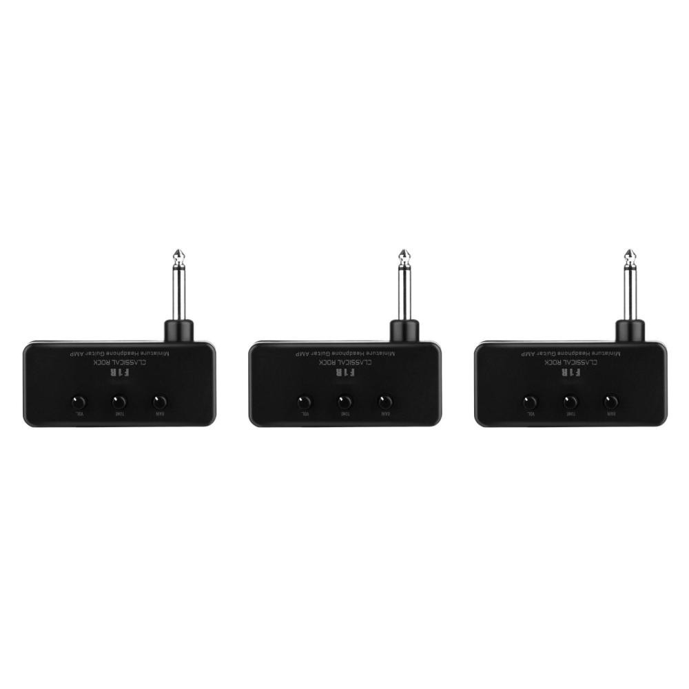 3 Sätze Mini Gitarre Bass Kopfhörer AMP Miniatur Tragbarer