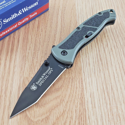 Smith & Wesson Special Assisted Folding Knife Stainless Steel Blade Metal Handle