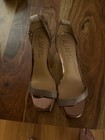 WILD PAIR WOMEN'S DRESS SANDALS SIZE: 10 BRONZE GLITTER HIGH HEELS ANKLE STRAPS — photo 3
