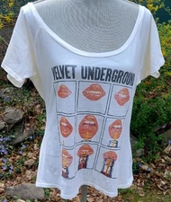 The Velvet Underground Junk Food Retro Vintage Women's Small Scoop Neck T-Shirt 