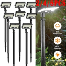 2-8x Solar 92LED Floodlight Light Outdoor Garden Lamp Pathway Lamp Gardens Yard