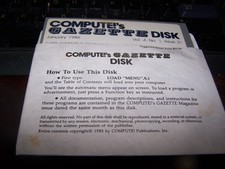 Compute's Gazette Disk January 1986 Issue 31 for Commodore 64 or 128