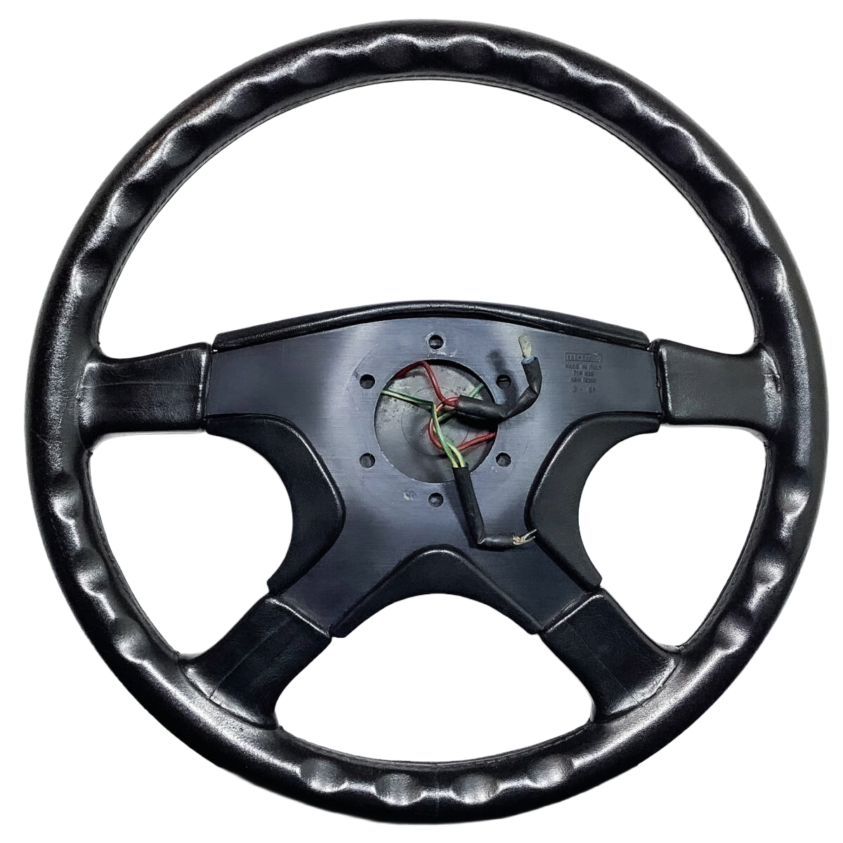 MOMO Olympic 2 Leather Steering Wheel 370mm Ghibli 4 Mazda OEM JDM
