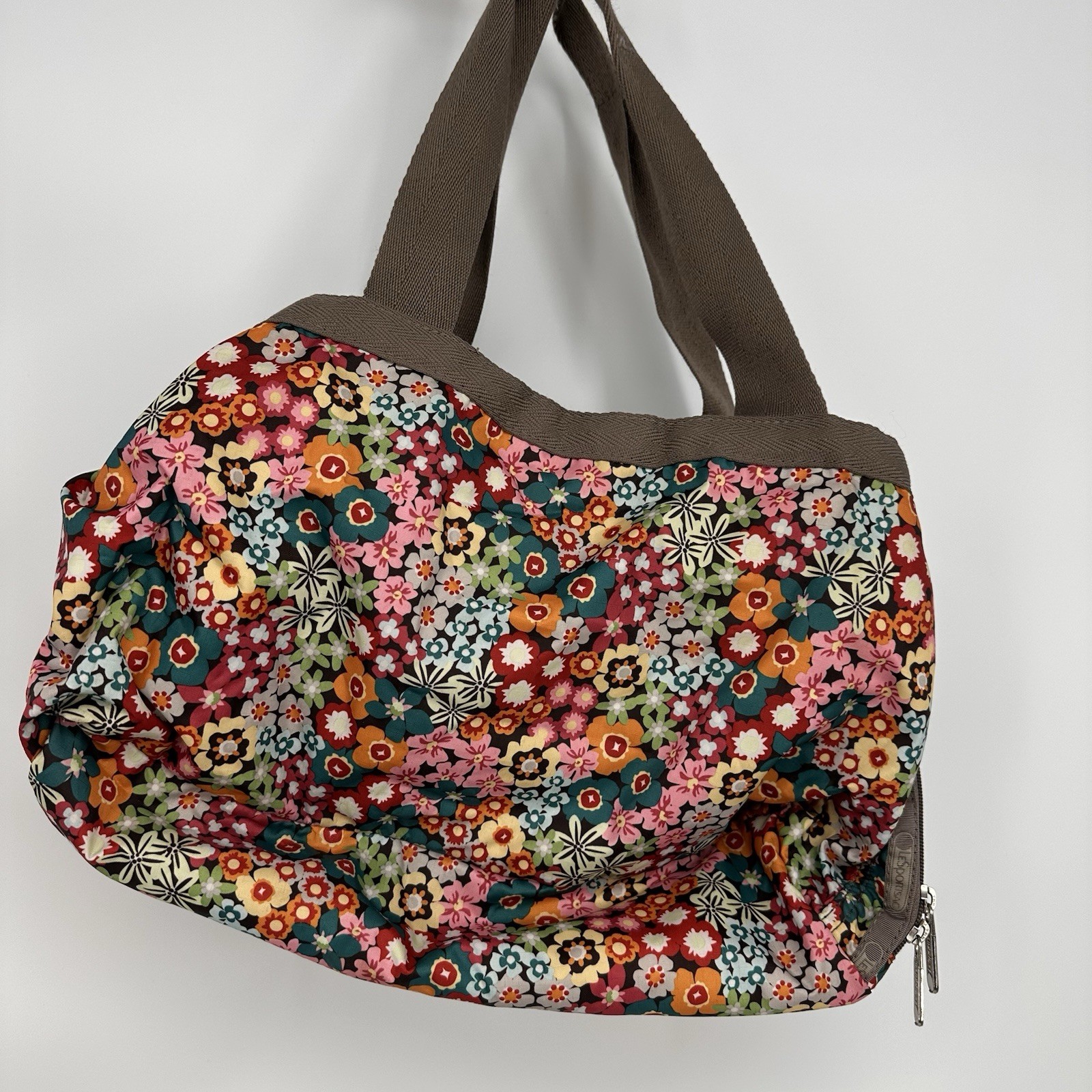 VTG LeSportsac Molly  Nylon Tote bag  Retro Ditzy Floral Pattern
