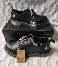 NEW Dr Martens x Atmos 1461 Men  s 9 Women  s 10 Smooth Black Leather Oxford Shoes