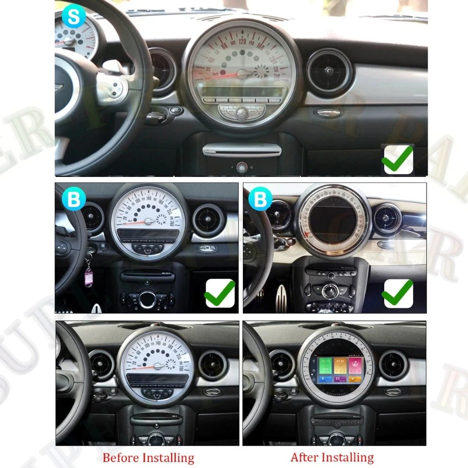 For BMW Mini Cooper R56 2007-14 CarPlay Car Radio Sat Nav Stereo Android 4+64GB - Image 4 of 4