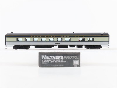 HO Scale Walthers Proto 920-9416 B&O Baltimore & Ohio 85' Dining Passenger Car 