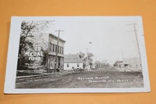 1916 unused RPPC Business District Reedsville Wisconsin Hugo Rahn General Store